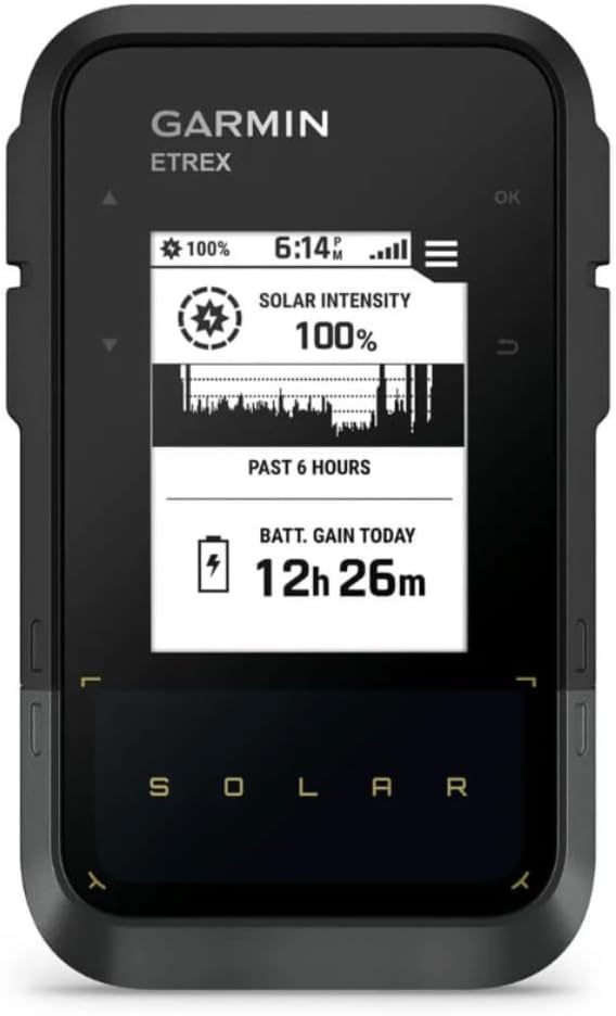Garmin Etrex Solar Multi-Band GPS with Inbuilt Rechargable Battery